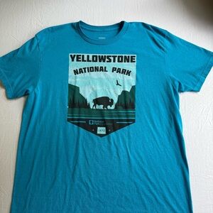 Yellowstone National Park Teal T-Shirt